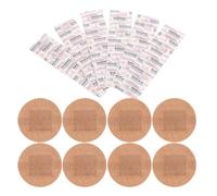 Ipetboom 100 Pcs 22mm Round Bandages, Breathable Fabric Round Plasters, Disposable Spot Adhesive Bandages Waterproof Flexible Wound Dressing Pads for Small Area Wounds Safety Protectors