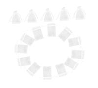 Ipetboom 100 Pcs White Organza Bags Sheer Drawstring Pouches for Jewelry Candy and Party Favors Elegant Mesh Bags for Weddings Birthdays and Christmas Events