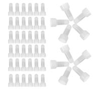 Ipetboom 1000pcs Nylon Wire End Caps Crimp Connectors Pp Plastic Quick Electrical Wire Terminals for Power Cable Repairs and Extension Cord Connections