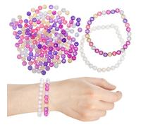 Ipetboom 1000pcs UV Beads: Sunlight Reactive Color Changing spacers - Beads for Jewelry Making - Plastic Beading Accessories for Handcraft(Random Color)