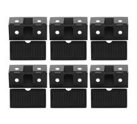 Ipetboom 100Pcs Black Cabinet Connector Corner Braces with Cover, 90 Degree Right Angle Joint Fasteners for Furniture, Cabinet Door, and Shelf Support in Home Improvement