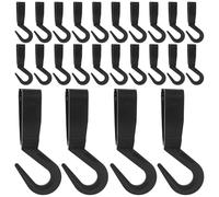 Ipetboom 100pcs Car Mesh Net Hooks Plastic Clips Universal Auto Cargo Hangers for Back Seat Headrest Vehicle Luggage Nets Camping Storage Accessories