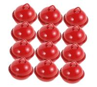 Ipetboom 100PCS Christmas Small Bells DIY Decoration Bells for Jewelry Making Crafts Vibrant Sound Bright Red for Holiday Ornaments Party Accessories