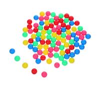 Ipetboom 100pcs Colorful Plastic Counting Balls Hollow Montessori for Preschool Educational Sorting Game Balls for Probability Experiments and Physics Teaching