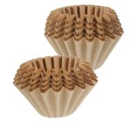Ipetboom 100Pcs Disposable Coffee Filter Cones Paper Coffee Filter Cones for Drip Brewing Unbleached Small Strainers Fast Filtering Preserve Original Flavor