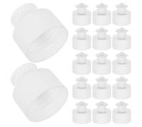 Ipetboom 100pcs Hand Pull Caps Plastic Bottle Sealing Lids Leak Replacement for Cosmetic Liquid Storage Travel Makeup Containers Compatible with Refill Bottles