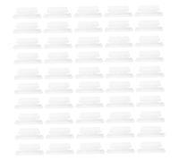 Ipetboom 100pcs Hanging File Tabs with Inserts Transparent Suspension Folder Labels for Office Filing Cabinet Organization Document Sorting and Easy Identification