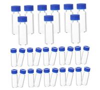 Ipetboom 100pcs Injection Bottle Tiny Glass Jars Lids Small Glass Bottle Empty Vials for Sampling Use in Laboratory