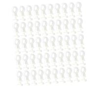 Ipetboom 100pcs Nano Silent Curtain Track Rollers Flexible Pulley Gliders for Smooth Quiet Sliding Drapes Sheers Valances and Shower Curtains Replacement Accessories