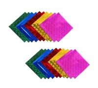Ipetboom 100pcs Origami Folding Paper for DIY Handmade Crafts Bright Color Double-Sided Glitter for Creative Paper Making and Art Projects