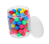 Ipetboom 100pcs Plastic Balls for Stem Preschool Learning Montessori Sorting and Counting Colorful Hollow Educational Balls for Probability Experiments and Physics Teaching