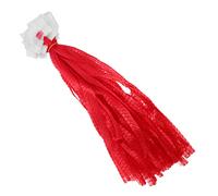 Ipetboom 100pcs Red Mesh Fruit Bags with White Tags 40cm Thickened Net Bags for Vegetables and Fruits 1-2lb Capacity Breathable Produce Storage for Grocery and Farm Use