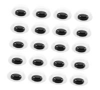 Ipetboom 100pcs Self Adhesive Googly Eyes for DIY Hand Puppets Movable Plastic Eyeballs for Crafting Stuffed Animals and Crochet Easy Application Animated Craft Eyes