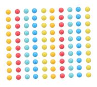 Ipetboom 100PCS Small Colored Plastic Counting Balls for Math Probability Learning Beads for Sorting Games Classroom Teaching Home Tutoring Birthday Party Favors Educational Counting