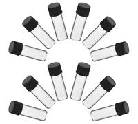 Ipetboom 100pcs Small Glass Sample Vials Screw Cap for Cosmetic Perfume Lab Use Mini Glass Bottles for Sample Containers