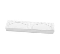 Ipetboom 100pcs Tattoo Eyebrow Ruler Eyebrow Makeup Stencils Brow Stencil Tape Brow Mapping Kit Transparent PVC