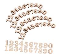 Ipetboom 100pcs Unfinished Wood Slices DIY Wooden Letters for Crafts Natural Rustic Wood Chips for Early Education and Home Decoration Creative Painting Supplies
