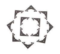 Ipetboom 100pcs Vintage Metal Corner Guards Antique Iron Corner Brackets for Wooden Boxes Furniture Edge Protectors Decorative Covers for Desk Cabinet