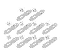Ipetboom 10pcs 4-Inch Stainless Steel Door Lock Hasp Padlock Hinge Heavy Duty Safety Latch for Cabinet Window Gate Security