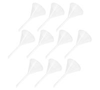 Ipetboom 10pcs 90mm Acid-resistant Plastic Triangle Laboratory Funnels, Experiment Filling and Filter Funnels for Scientific and Kitchen Use