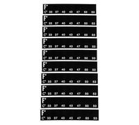 Ipetboom 10pcs Adhesive Digital Temperature Strips for Brewing Fermentation Tanks Clear LCD Display Stable and Precise Control Easy Measurement for Beer Kombucha and Low Temperature Bread