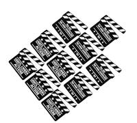 Ipetboom 10pcs Black Alloy Movie Clapper Brooch Pins, Compact and Secure, Cute Cartoon Style for Movie Nights and Wrap Party Accessories