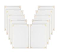 Ipetboom 10pcs Blank Certificate Printing Papers with Foil Border Smooth Surface Award Certificate Paper for Diplomas and Recognition Ink-Resistant for Printing and Handwriting