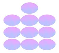 Ipetboom 10pcs Blue Iridescent 66mm Sunset Light Gel Filters for LED and Outdoor Lights, Translucent Photo Lighting Film Sheets for Photography and Ambient Atmosphere Enhancement