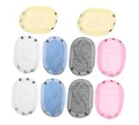 Ipetboom 10Pcs Bodysuit Snap Extender Soft Crotch Extender for Jumpsuits Breathable Comfortable Utility for Daily Use for Growing Boy Girl