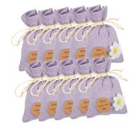 Ipetboom 10pcs Breathable Lavender Sachet Bags Refillable Perfume Sachet Pouches for Wardrobe Freshening Festival Idea Fine Workmanship Drawstring Bags for Clothing Accessories