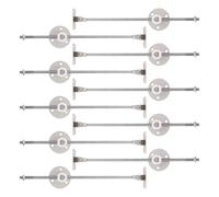 Ipetboom 10pcs Cabinet Support Rods Plastic Round Head Soft Close Drop Down Door Hinges for Kitchen Bathroom Furniture Fit Hidden Mounting Buffer Dampers for Cupboard Installation