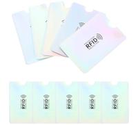 Ipetboom 10pcs Card Protective Sleeves Social Security Card Protector Business Protective Sleeves and Lightweight RFID Blocking Pet Aluminum Foil Pe Material Beautiful Appearance Simple