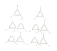 Ipetboom 10Pcs Clay Triangle Teaching Instruments Laboratory Supporting Tools for Chemistry Experiments for Schools and Science Labs
