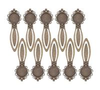 Ipetboom 10pcs Copper Bookmark Retro Decorative Lightweight Portable Book Mark for Writers and Students