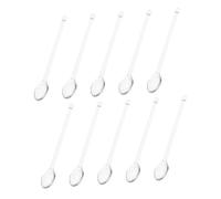 Ipetboom 10pcs Glass Mixing Spoon Spoons Coffee Stirrers Glass Yogurt Stirrers Sugar Tea Coffee Mixing Tea Party Heat Resistant Transparent