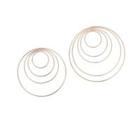 Ipetboom 10pcs Gold Metal Ring for DIY Dreamcatchers Various for Wall Hangings Mandalas Crafts