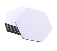 Ipetboom 10Pcs Hexagonal Sublimation Heat Transfer Coasters DIY Blank Cup Mats Anti-scald Coasters for Home Dining Tableware Craft
