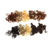 Ipetboom 10pcs High Temperature Wire Wig Doll Hair Wefts for Rerooting Tool Doll Making Supplies for Diy Extensions