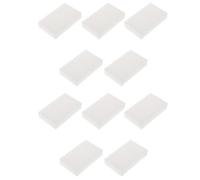 Ipetboom 10pcs Kitchen Dish Cleaners Melamine Sponge Dish Cleaner White High-Density Compressed Nano Material Efficient Water Absorption Leave No Stains for Kitchen Cleaning