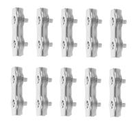Ipetboom 10pcs M5 Stainless Steel Double Bolt Wire Rope Clamps, Duplex Cable Clips for Hanging, Securing, and Repairing Wire Ropes in Industrial Applications