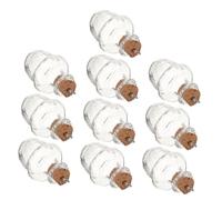 Ipetboom 10pcs Mini Glass Wishing Bottles with Cork Lids Spell Jars for DIY Crafts Jewelry Making and Decorative Miniature Projects