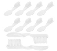 Ipetboom 10pcs Mini Portable Prison Toothbrushes Soft Short Handles and Finger Guards, Small Toothbrushes for Tooth Cleaning and Implants, Suitable for Detention and Psychiatric Use