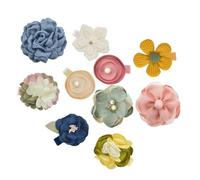 Ipetboom 10Pcs Mixed Color Flower Hair Clips for Durable Bobby Pins and Bang Clips for Little Cute Hair Accessories for Photo Taking and Daily Wear