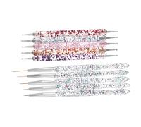 Ipetboom 10pcs Nail Art Sculpting Tools Dual Ended Dotting Pens for Nail Art Drawing Professional Manicure Tool Fine Tips