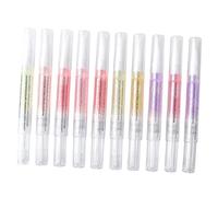 Ipetboom 10pcs Nail Cuticle Oil Pens Nourishing Gel Pen Softener for Home and Salon Use Moisturizing Repair Random Style