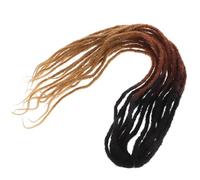 Ipetboom 10pcs Natural Looking Human Hair Dreadlock Extensions Braids Wig Crochet Braid Comfortable for Daily Use