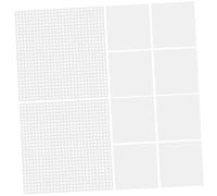 Ipetboom 10pcs Plastic Mesh Sheets Mesh Plastic Canvas Wig Diy Material for Bag Making Wig Sewing Embroidery