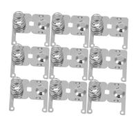 Ipetboom 10pcs Plated Battery Spring Contacts Positive Negative Conversion Plates for Electronic Devices Robust Pen Springs Replacement