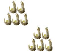 Ipetboom 10pcs Realistic Shrimp Adornment Decorative Fake Food for Decor Simulation Shrimp Models Artificial Food Restaurant Decor Toys for Boys and Girls Role Play Toys Pretend Play