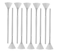 Ipetboom 10pcs Reusable Facial Mask Applicator Makeup Tool Soft Flare Brush for Mud Mask Application